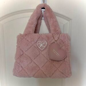Pink Juicy Couture Faux Fur Bag